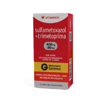 SULFAMETOXAZOL+TRIMETOPRIMA GENRICO 20 CAPSULAS VITAMEDIC