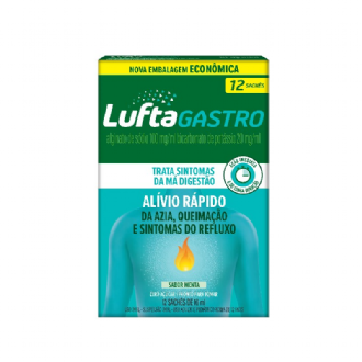LuftaGastro  Sabor Menta Suspens�o Oral 12 Sach�s 10ml cada