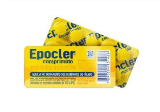 Epocler Comprimidos 100mg + 20mg (Racemetionina + Colina) 10 Comprimidos