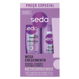 KIT SHAMPOO 300ML + CONDICIONADOR 190ML SEDA MEGA CRESCIMENTO