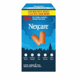 Protetor Auditivos Nexcare Tamanhos �nico 5 Pares