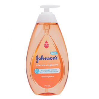 SABONETE L�QUIDO DE GLICERINA JOHNSONS BABY DA CABE�A AOS P�S HIPOALERG�NICO 750ML