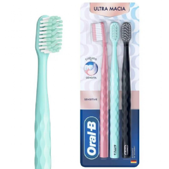 Escova Dental Oral-B Iconic Ultra Macia 3 Unidades
