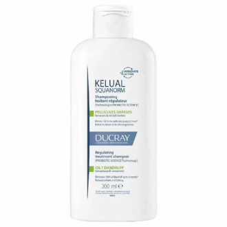 DUCRAY KELUAL S SQUANORM SHAMPO ANTICASPA  PARA CABELOS NORMAIS A OLEOSOS 200ML