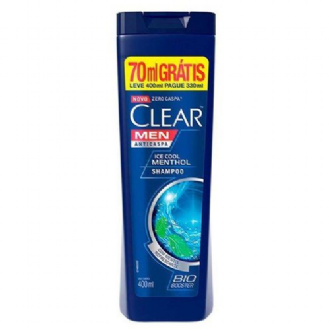 SHAMPOO ANTICASPA CLEAR MEN ICE COOL MENTHO