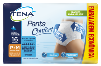 ROUPA NTIMA TENA PANTS CONFORT TAMANHO P/M