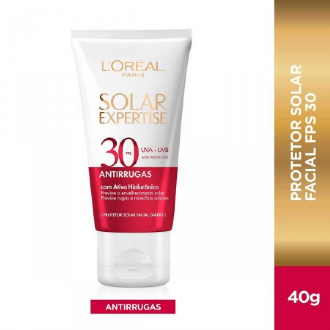 PROTETOR SOLAR FACIAL LOREAL EXPERTISE ANTIRRUGAS FPS30 40G