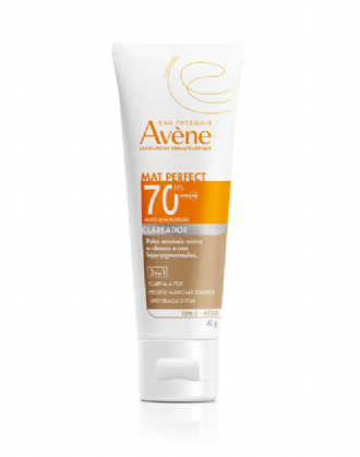 Protetor Solar Facial Avene Mat Perfect FPS 70 Fluido Clareador Mdio 40g