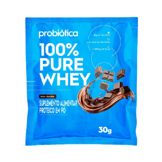Whey Protein 100% PURE WHEY� Probi�tica Monodose Sabor Chocolate30g