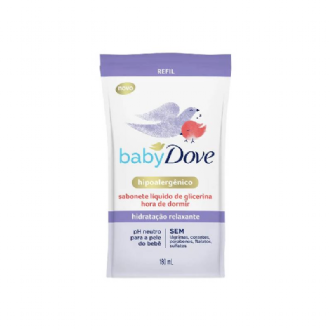SABONETE L�QUIDO DOVE BABY HORA DE DORMIR REFIL 180ML