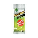PRESERVATIVO SENSITIVE SUPER ALOE VERA BLOWTEX TRANSPARENTECOM LEVE 9 PAGUE 6 UNIDADES 
