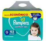 FRALDA PAMPERS CONFORT SEC G 92UN