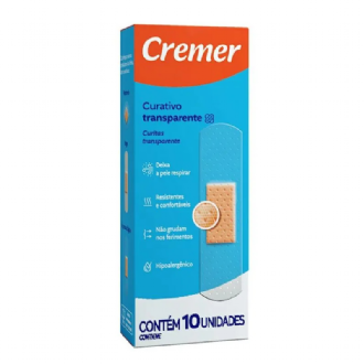 CURATIVO CREMER TRANSPARENTE CAIXA 10 UNIDADES