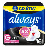 ABSORVENTE ALWAYS NORTUNO COM ABAS SUAVE 16UN 