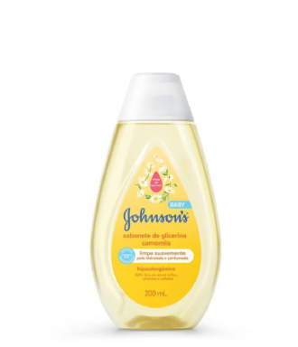 Sabonete Lquido de Glicerina Camomila Johnsons Baby Cabea aos Ps 200ml