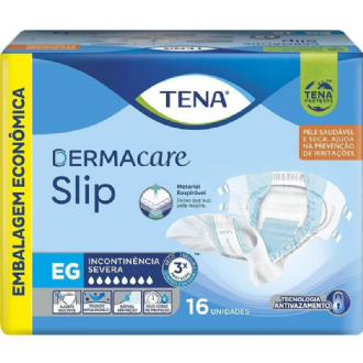FRALDA GERI�TRICA TENA SLIP DERMACARE EG 16UN
