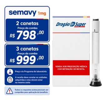 Semavy Semaglutida 1mg/1,34mg/ml Solu��o Injet�vel 3ml + 1 Caneta Aplicadora com 4 Agulhas Descart�veis