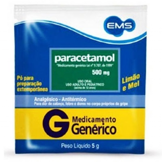 PARACETAMOL 500MG SACHÊ EMS 5G  Drogão Super