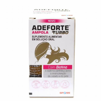SUPLEMENTO ALIMENTAR  1 AMPOLA ADEFORTE TURBO + 1 AMPOLA DE BIOTINA 3ML CADA