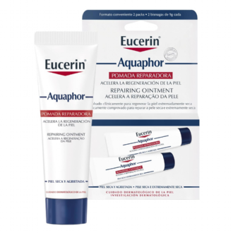 KIT POMADA REPARADORA INTENSIVA EUCERIN AQUAPHOR COM 2 UNIDADES