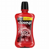 ENXAGUANTE ANTISSPTICO BUCAL CLOSEUP RED HOT PROTEO 360 FRESH ZERO LCOOL COM 500ML