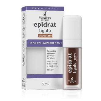 HIDRATANTE LABIAL VOLUMIZADOR EPIDRAT HYALU LIP OIL CHOCOLATE FPS30 6ML