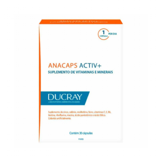 POLIVITAMNICO ANACAPS DUCRAY ACTIV + COM 30 CPSULAS 
