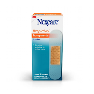 Curativo Nexcare Transparente Respir�vel 10 unidades