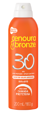 PROTETOR SOLAR CENOURA & BRONZE AEROSOL FPS30 200ML