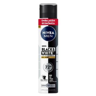 DESODORANTE NIVEA  AEROSOL MEN INVISIBLE BLACK & WHITE 200ML