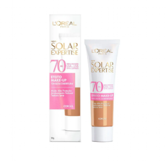 Protetor Solar Facial LOral Paris Solar Expertise Efeito Make Up FPS 70 Cor 3.0 30g