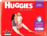 FRALDA ROUPINHA HUGGIES SUPREME CARE TAMANHO XG