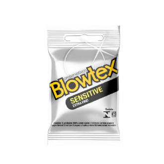PRESERVATIVO BLOWTEX SENSITIVE EXTRA FINO 3 UNIDADES