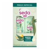 KIT SHAMPOO SEDA 300ML + CONDICIONADOR 190ML BABOSA E �LEOS