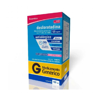 DESLORATADINA GENRICO BIOSINTTICA ACH 0,5MG 100ML XAROPE + SERINGA  DOSADORA