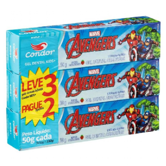 CREME DENTAL CONDOR KIDS AVENGERS LEVE 3 PAGUE 2