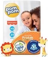 FRALDA POM POM PROTEK XG 20 UNIDADES