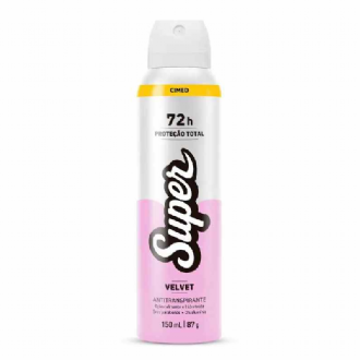 DESODORANTE SUPER CIMED VELVET FEMININO 150ML