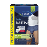 ROUPA �NTIMA MASCULINA TENA PANTS MEN G/EG 16 UNIDADES