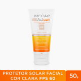 PROTETOR SOLAR FACIAL IMECAP PELE CLARA ACTSUN FPS60 COM 50G