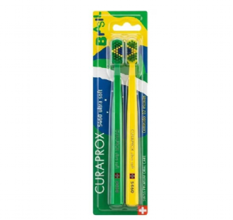 Escova Dental Curaprox Duo 5460 Edi��o Especial Brasil Copa do Mundo