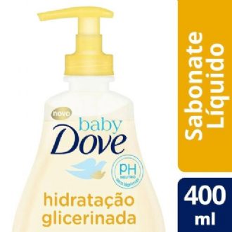 SABONETE LQUIDO DOVE BABY HIDRATAO GLICERINADA COM 400ML