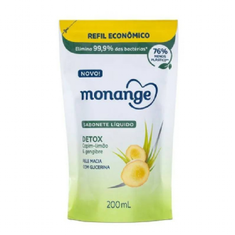 SABONETE L�QUIDO MONANGE DETOX REFIL 400ML