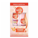 KIT SHAMPOO SEDA 300ML + CONDICIONADOR 190ML COL�GENO + VITAMINA E