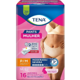 FRALDA GERIATRICA TENA PANTS MULHER P M 16UN