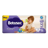 FRALDA BABYSEC PREMIUM MEGA G 26UN