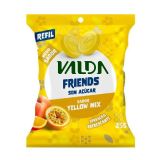 Valda Friends Sem A��car Yellow Mix Pastilhas 25G