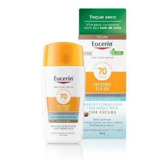 Eucerin Protetor Solar Hydro Fluid Facial Cor Escura FPS70 50ml