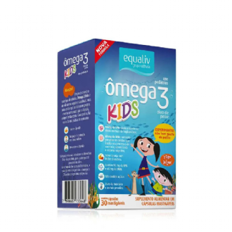 �mega 3 Equaliv Pro Kids Oil sabor Laranja 30 c�psulas mastig�veis