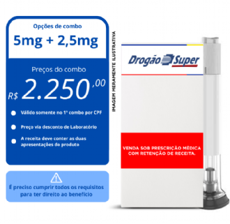 MOUNJARO 2,5MG SOLU��O INJET�VEL 4 SERINGAS PREENCHIDAS 0,5ML + 4 CANETAS APLICADORAS